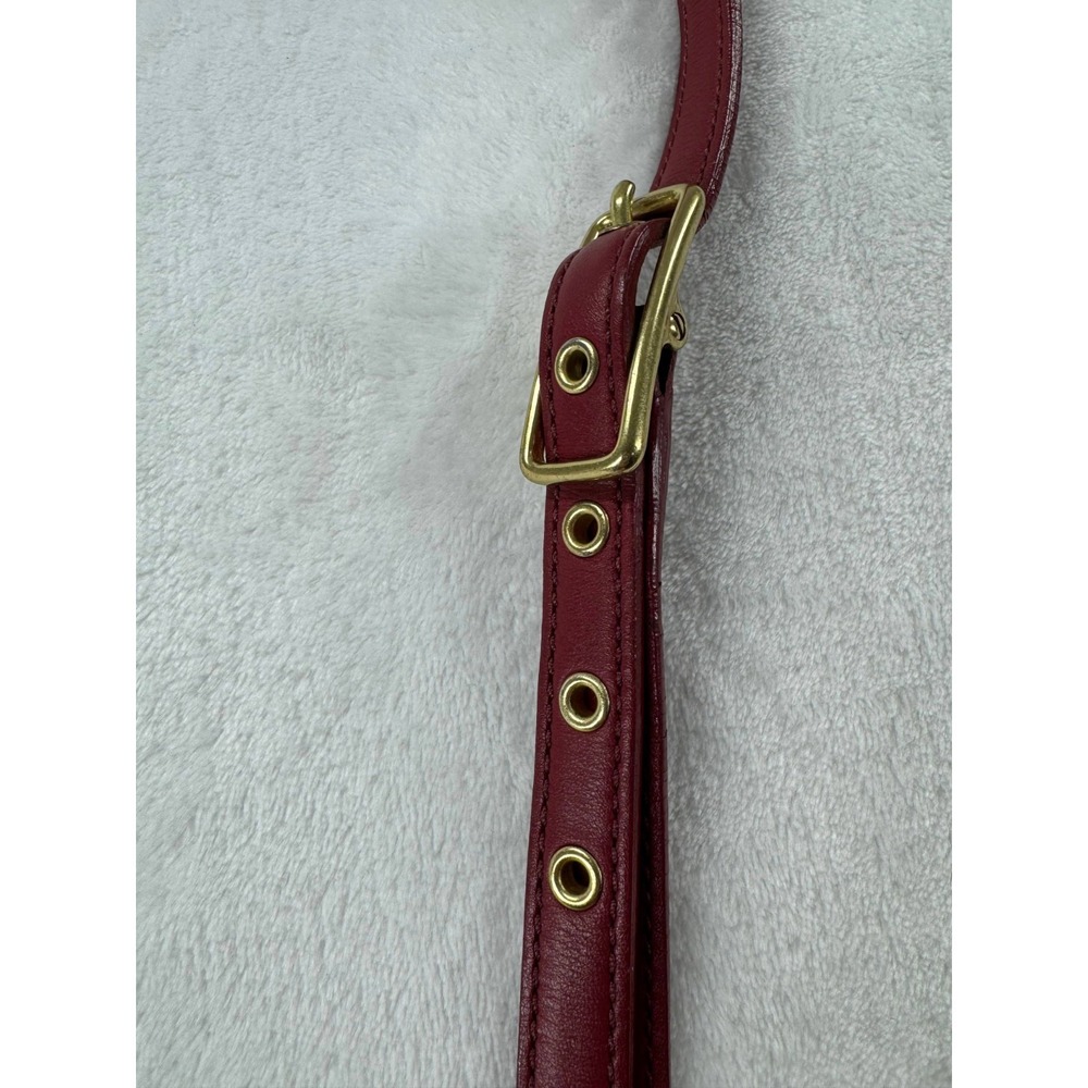 Coach Legacy 9592 Flap Crossbody Bag Women's Red Leather Messenger Handbag - Picture 10 of 16